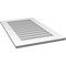 Ekena Millwork Vertical Surface Mount PVC Gable Vent: Non-Functional, w/ 3-1/2"W x 1"P Standard Frame, 22"W x 36"H GVPVE22X3601SN - alternate 5